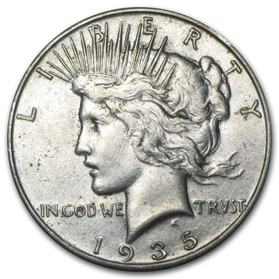 1935-S Peace Dollar XF 1935-S Peace Dollar XF
